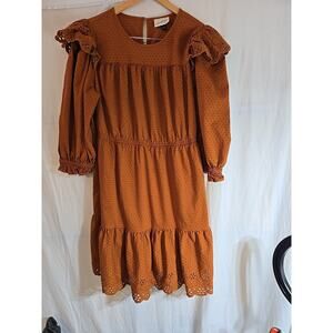 Universal Thread Women's Cottagecore Swiss Dot Dress Plus XL